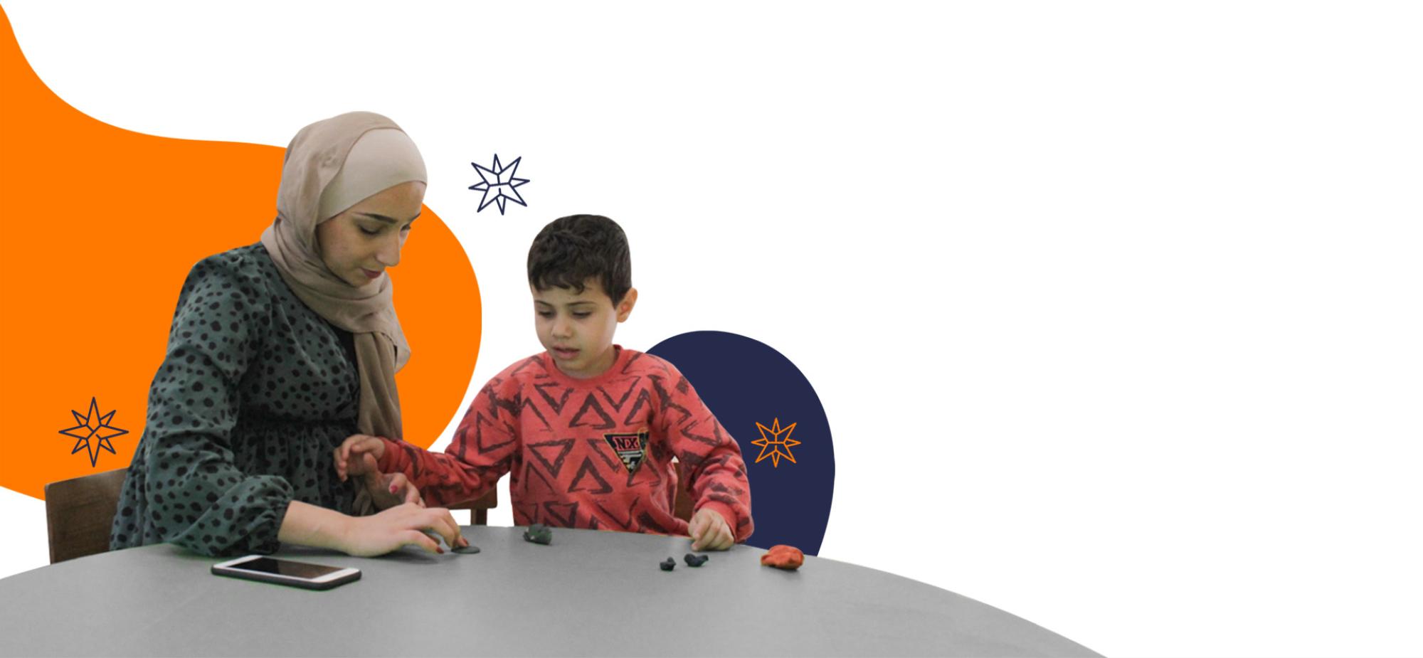 طالب ومعلمة