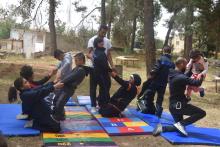 عرض سيرك من قبل أشخاص ذوي اعاقة ذهنية