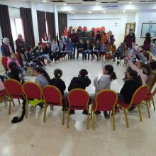 أنشطة منفذة من قبل الحاضنة البيئية والتنموية للشباب لترفيه الأطفال في مخيمات اللاجئيين